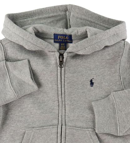 Polo Ralph Lauren 拉鍊連帽外套 灰色 童裝