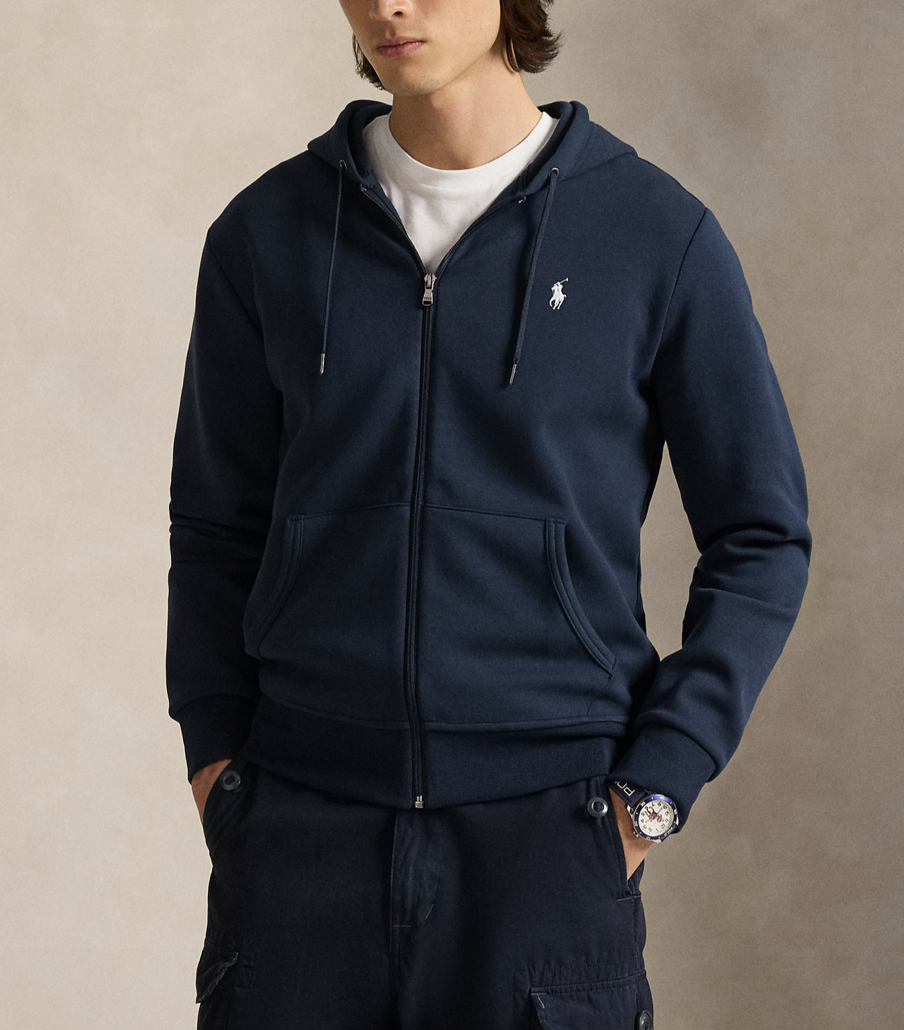 Polo Ralph Lauren 深藍 拉鍊連帽外套 美國正品代購