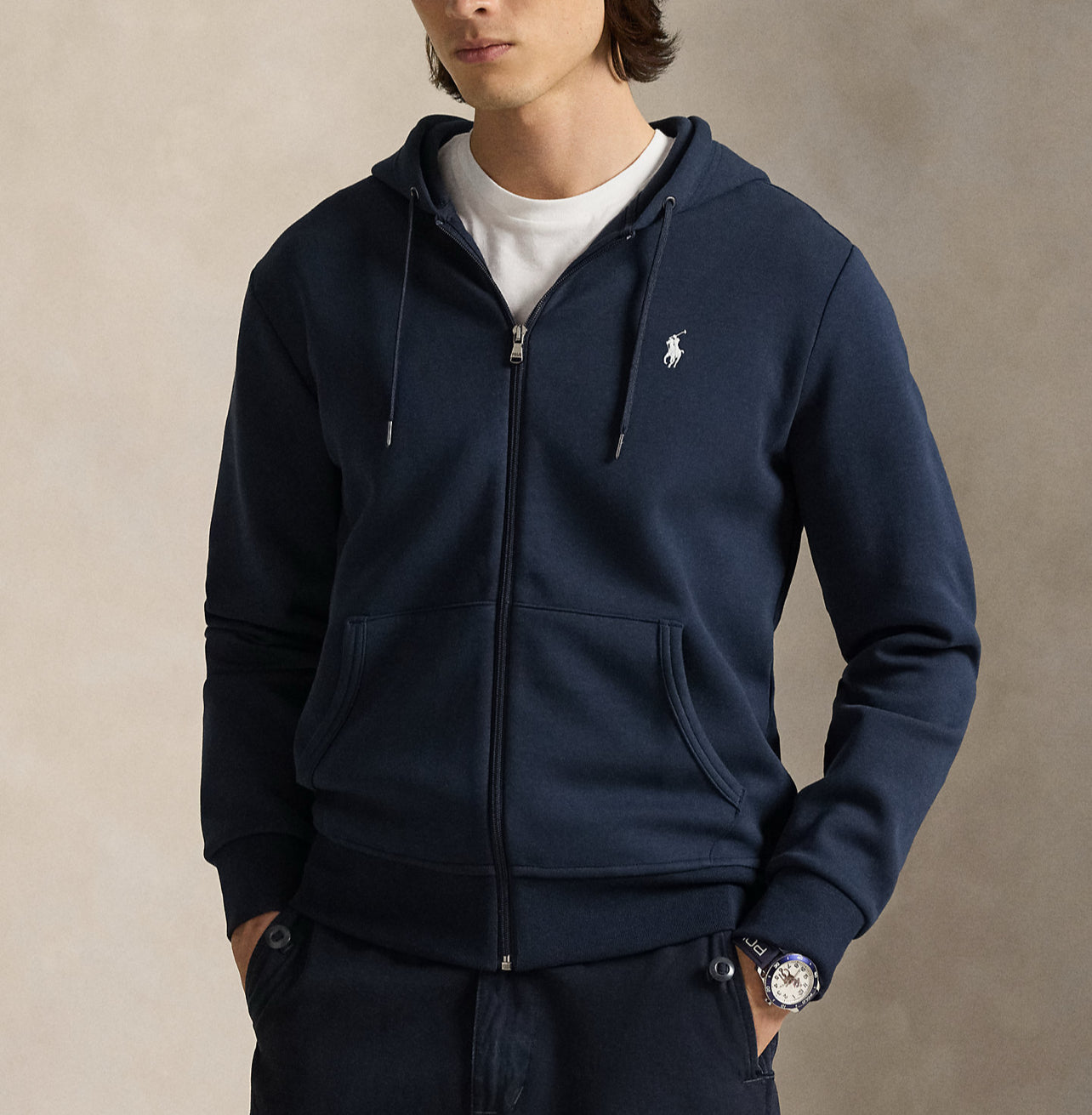 Polo Ralph Lauren 雙層針織全開拉鏈連帽衫 美國正品代購直運